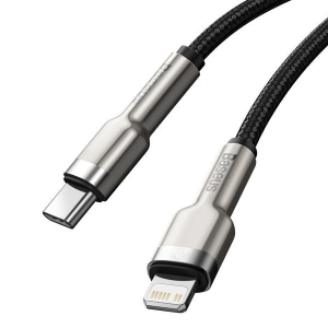 Купить Кабель Baseus Cafule Metal (CATLJK-B01) USB-C/Lightning 2m (Black)